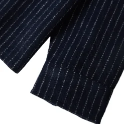 Selden Soft Brushed Flannel Mood Indigo Pinestripe