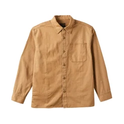 Seldon L/S Overshirt Tobacco Brown Worn Wash