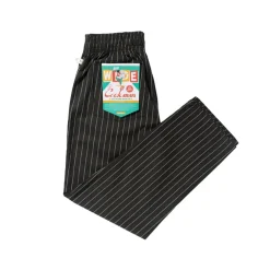Semiwide Herringbone Stripe Pants Charcoal