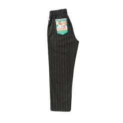 Semiwide Herringbone Stripe Pants Charcoal
