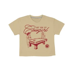 Set Em Up Crop Tee Cream