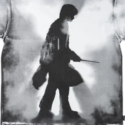 Shadow Over Print Tee White