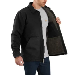 Sherpa Lined Field Jacket Black