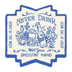 Shootin Hand Salud Sticker