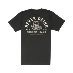 Shootin' Hand Tee Black