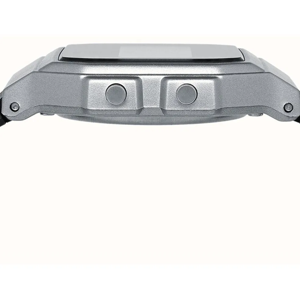 Silver & Black Digital Watch