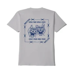 Smile Always S/S Standard Tee Pebble Stone Worn Wash