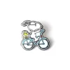 Snoopy & Woodstock Biking Pin