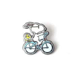 Snoopy & Woodstock Biking Pin