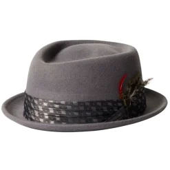 Stout Pork Pie Light Grey/ Grey Diamond