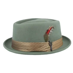 Stout Pork Pie Light Moss/Coffee Diamond