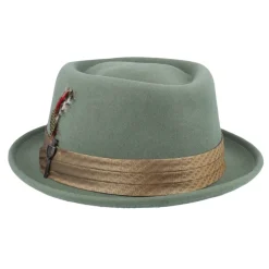 Stout Pork Pie Light Moss/Coffee Diamond