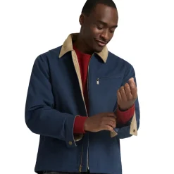 Tahoma Canvas Trucker Jacket Navy