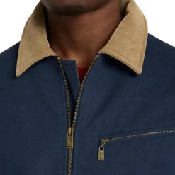 Tahoma Canvas Trucker Jacket Navy