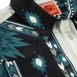 The Wyatt Pearl Snap Long Sleeve Serape Shirt Oasis