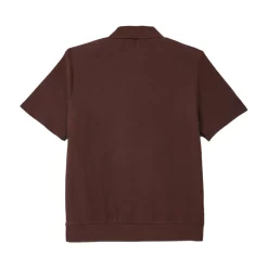 Theo Jacquard S/S Polo Chocolate/Off White