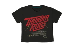 Thunder Rolls Crop Tee Vintage Black