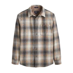 Trail Shirt Grey Mix/Tan Mix Plaid 24'