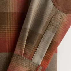 Trail Shirt Tan/Red Plaid 24'