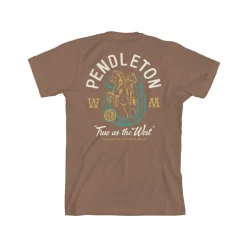 True West Horseshoe Graphic Tee Vintage Brown/Multi