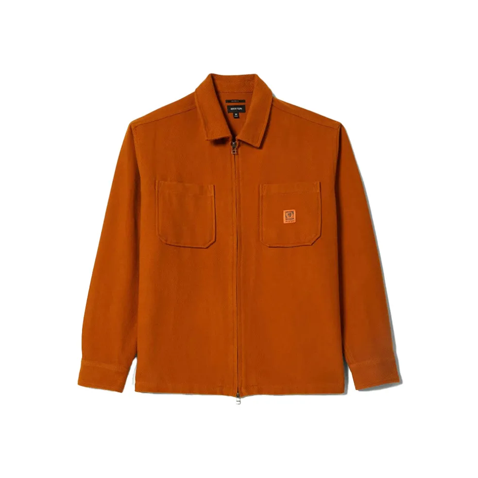 Union Zip Flannel Rustic Caramel