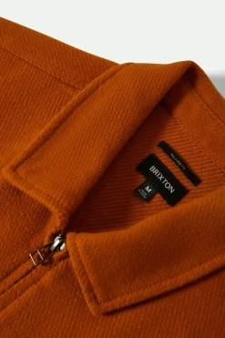 Union Zip Flannel Rustic Caramel