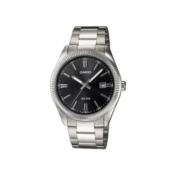 Vintage Black Dial Stainless Steel Watch