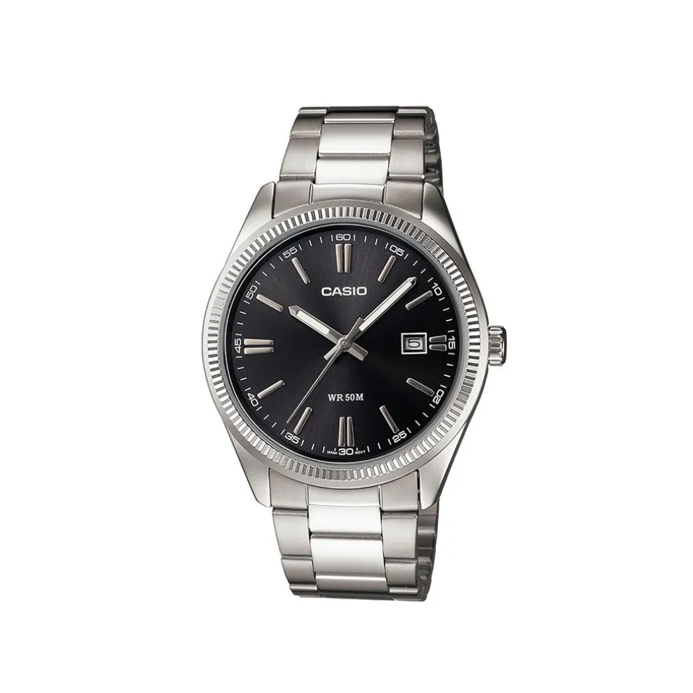 Vintage Black Dial Stainless Steel Watch