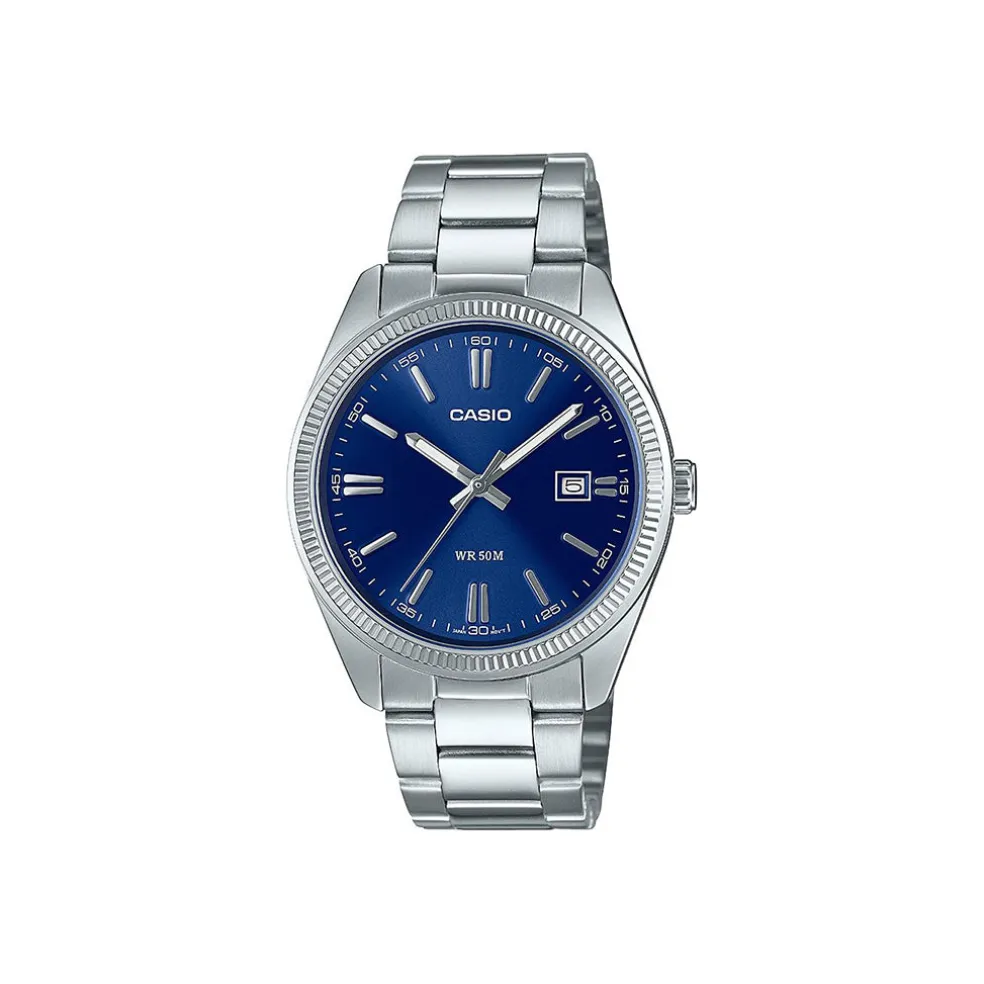 Vintage Blue Dial Stainless Steel Watch