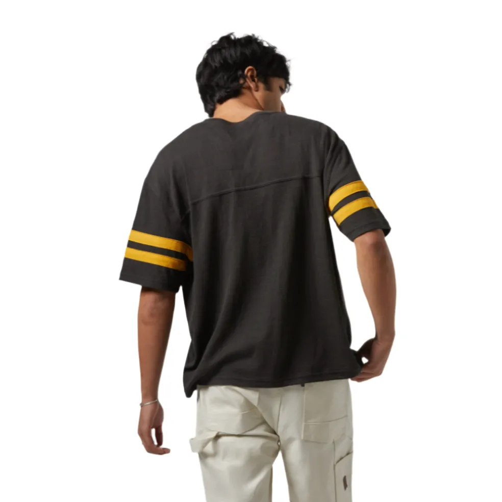 Vintage Football Mesh Jersey Washed Black/Ray Flower