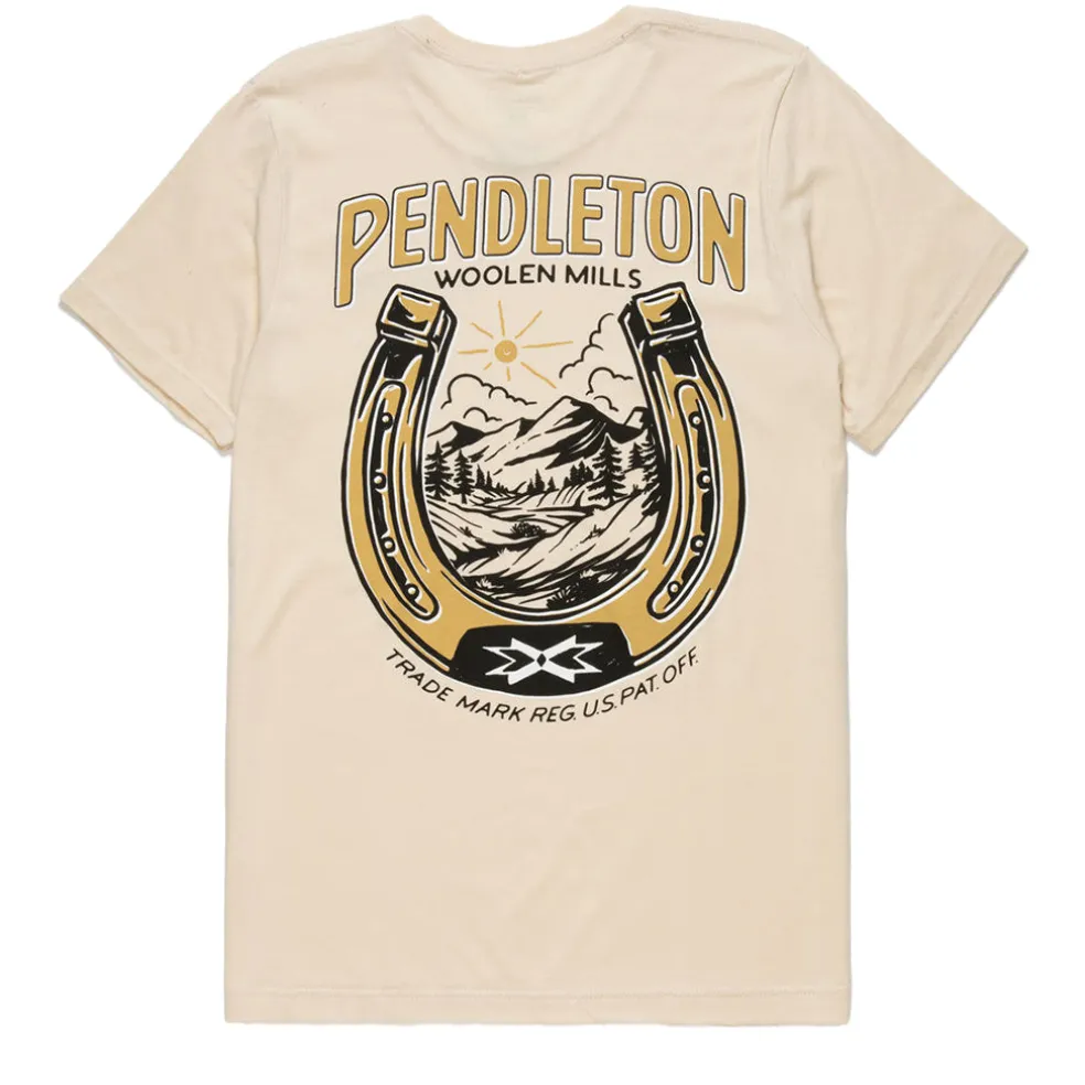 Vintage Horseshoe Graphic Tee Tan