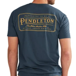 Vintage Logo Graphic Tee Navy/Gold