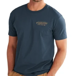 Vintage Logo Graphic Tee Navy/Gold