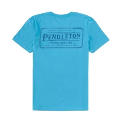 Vintage Logo Graphic Tee Bright Blue