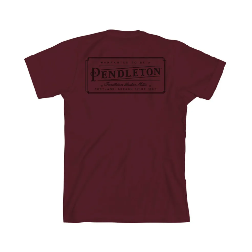 Vintage Logo Graphic Tee Maroon/Black
