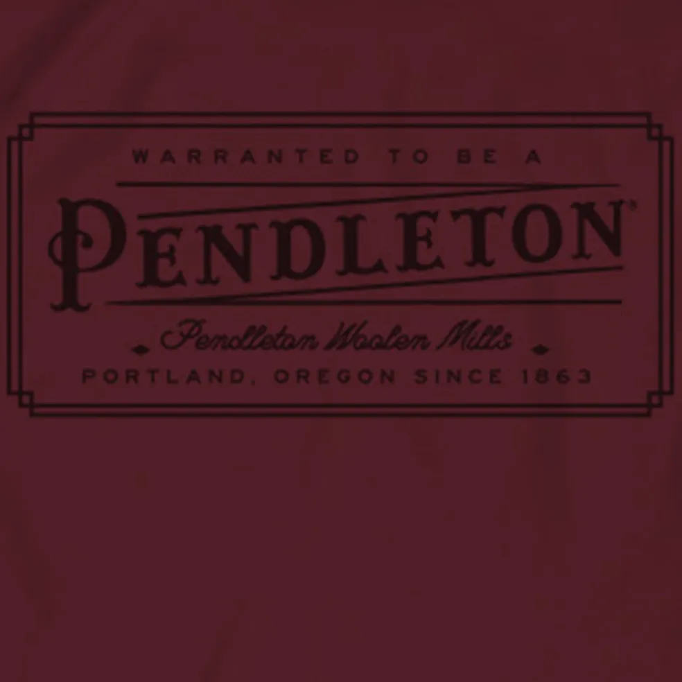 Vintage Logo Graphic Tee Maroon/Black