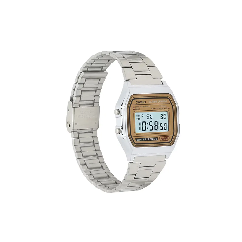 Vintage Silver & Gold Metal Watch