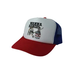 Wanna Dance Trucker Hat White/Red/Blue