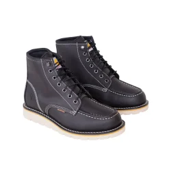 Waterproof 6 In Moc Toe Wedge Boot Black