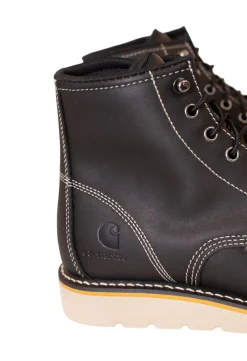 Waterproof 6 In Moc Toe Wedge Boot Black