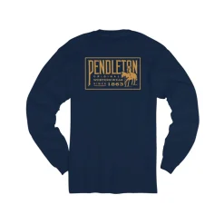 Western Graphic L/S Tee Navy Blazer/Gold
