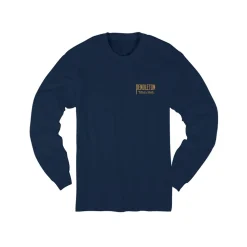 Western Graphic L/S Tee Navy Blazer/Gold