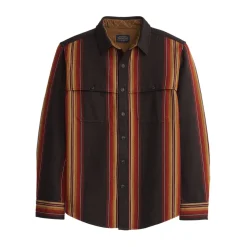 Weston Flannel Shirt Brown Multi Stripe