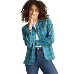 Women's Board Shirt Blue/Green Check 24'