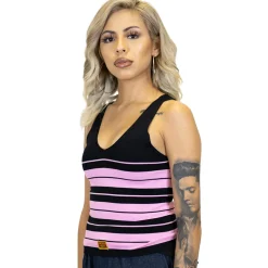 Women's Tank Top Black/Pink
