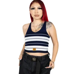 Women's Tank Top Navy/White