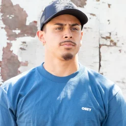 World In Flames Tee Harbor Blue